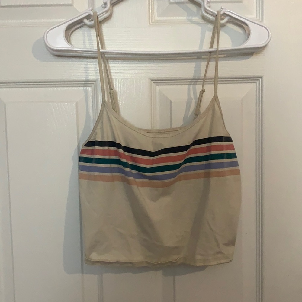 Super cute colorful cropped tank